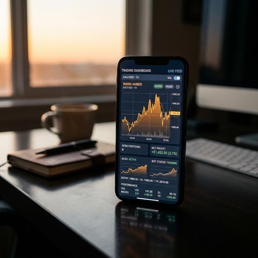 Cresthaven Legal Dashboard auf einem modernen Smartphone